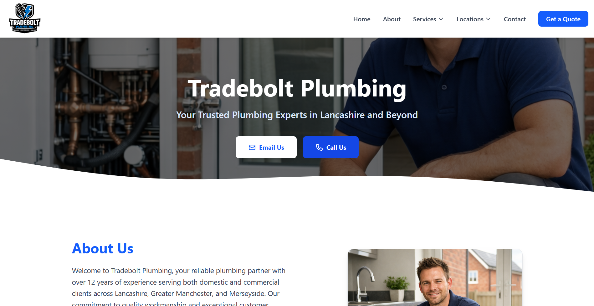 Example TradeBolt website
